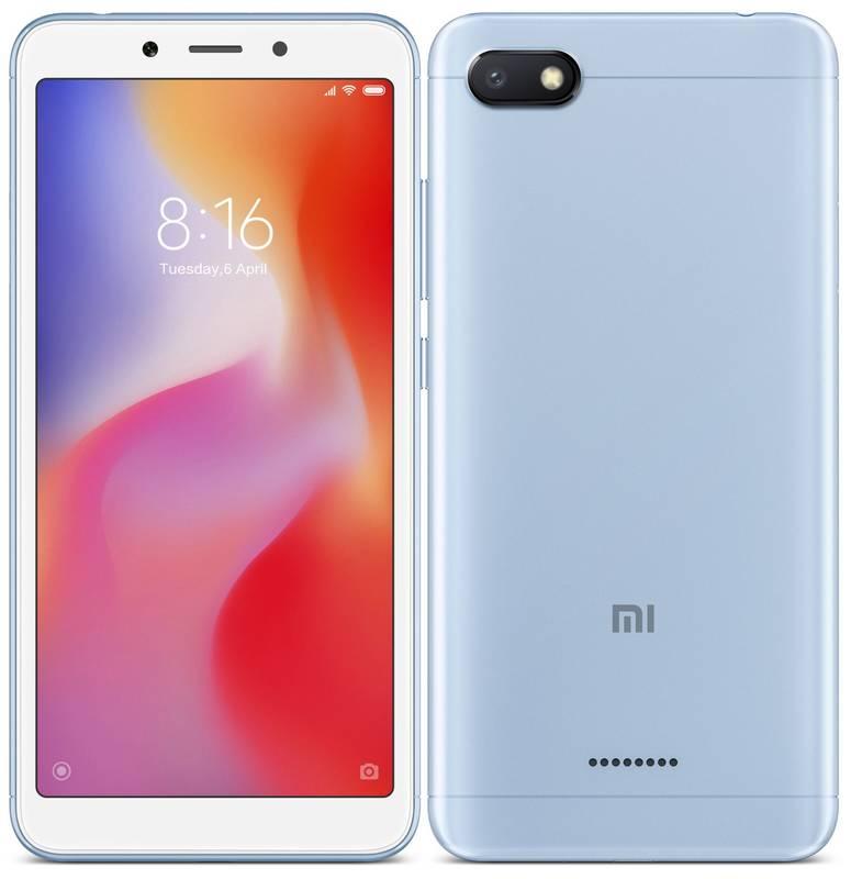 Mobilní telefon Xiaomi Redmi 6A Dual SIM 16 GB modrý, Mobilní, telefon, Xiaomi, Redmi, 6A, Dual, SIM, 16, GB, modrý