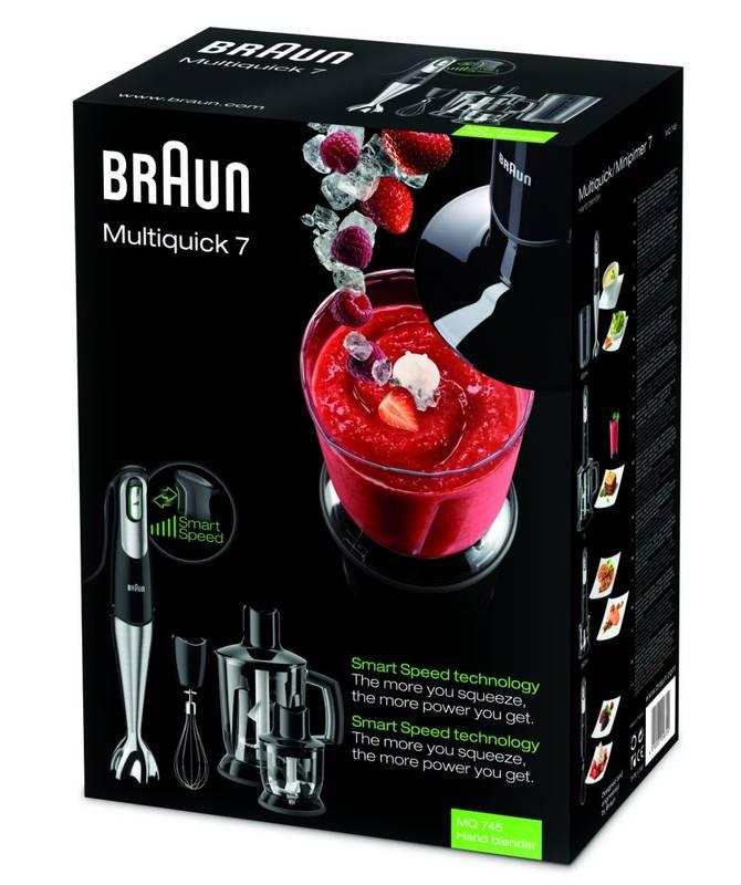 Ponorný mixér Braun Multiquick 7 MQ745 Aperitive černý nerez