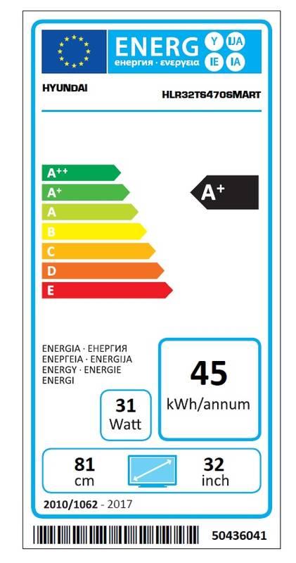 Televize Hyundai HLR 32TS470 SMART černá