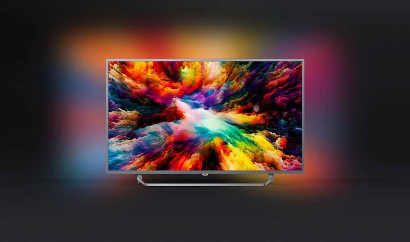 Televize Philips 43PUS7303 stříbrná