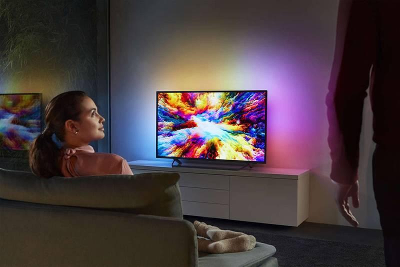 Televize Philips 43PUS7303 stříbrná