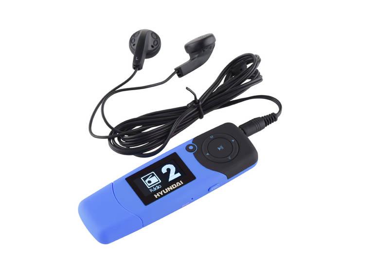 MP3 přehrávač Hyundai MP 366 GB4 FM BL modrý, MP3, přehrávač, Hyundai, MP, 366, GB4, FM, BL, modrý