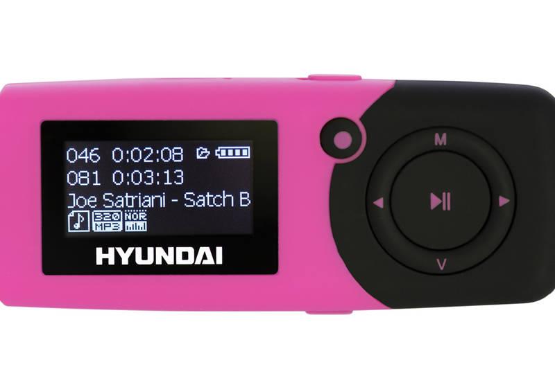 MP3 přehrávač Hyundai MP 366 GB4 FM P růžový, MP3, přehrávač, Hyundai, MP, 366, GB4, FM, P, růžový