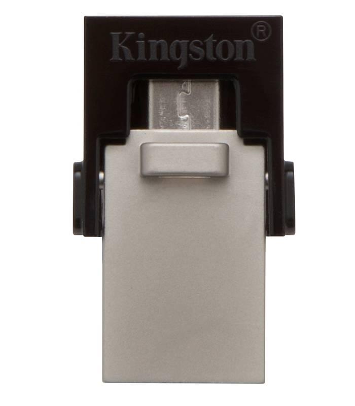 USB Flash Kingston DataTraveler Micro Duo 3.0 32GB OTG MicroUSB USB 3.0 černý, USB, Flash, Kingston, DataTraveler, Micro, Duo, 3.0, 32GB, OTG, MicroUSB, USB, 3.0, černý