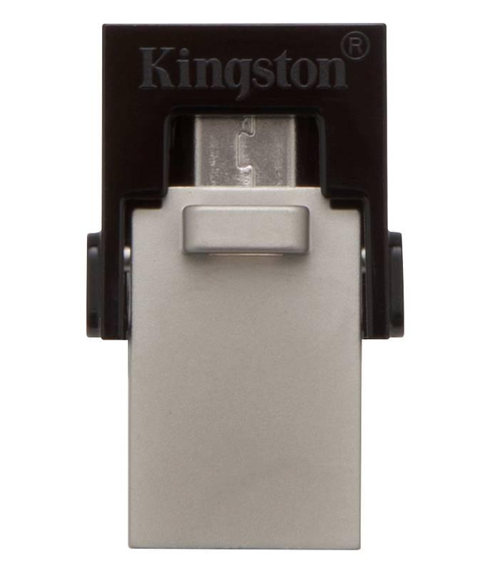 USB Flash Kingston DataTraveler Micro Duo 3.0 64GB OTG MicroUSB USB 3.0 černý