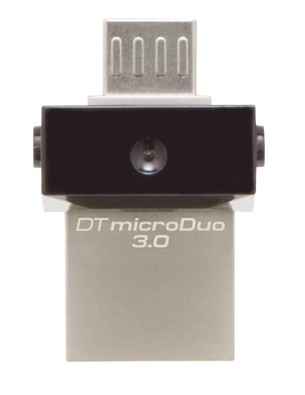 USB Flash Kingston DataTraveler Micro Duo 3.0 64GB OTG MicroUSB USB 3.0 černý