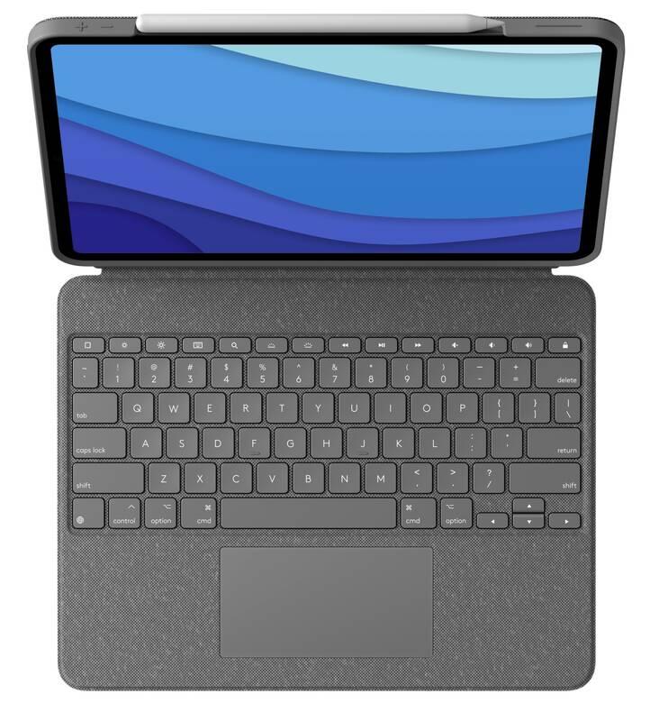 Pouzdro na tablet Logitech Combo Touch na Apple iPad Pro 11" US šedé