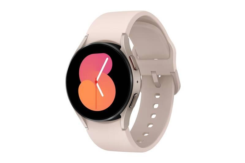 Chytré hodinky Samsung Galaxy Watch5 40mm LTE růžové zlaté