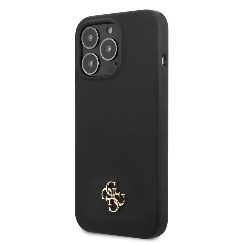 Kryt na mobil Guess 4G Metal Logo na Apple iPhone 13 Pro černý