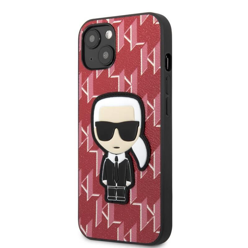 Kryt na mobil Karl Lagerfeld Monogram Ikonik na Apple iPhone 13 červený