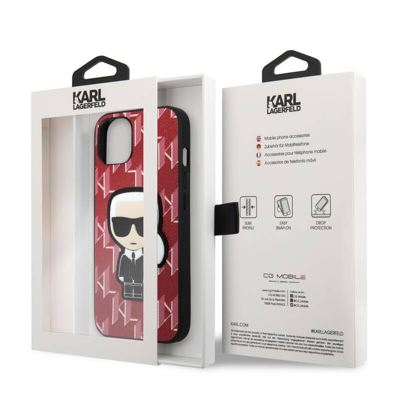 Kryt na mobil Karl Lagerfeld Monogram Ikonik na Apple iPhone 13 červený, Kryt, na, mobil, Karl, Lagerfeld, Monogram, Ikonik, na, Apple, iPhone, 13, červený