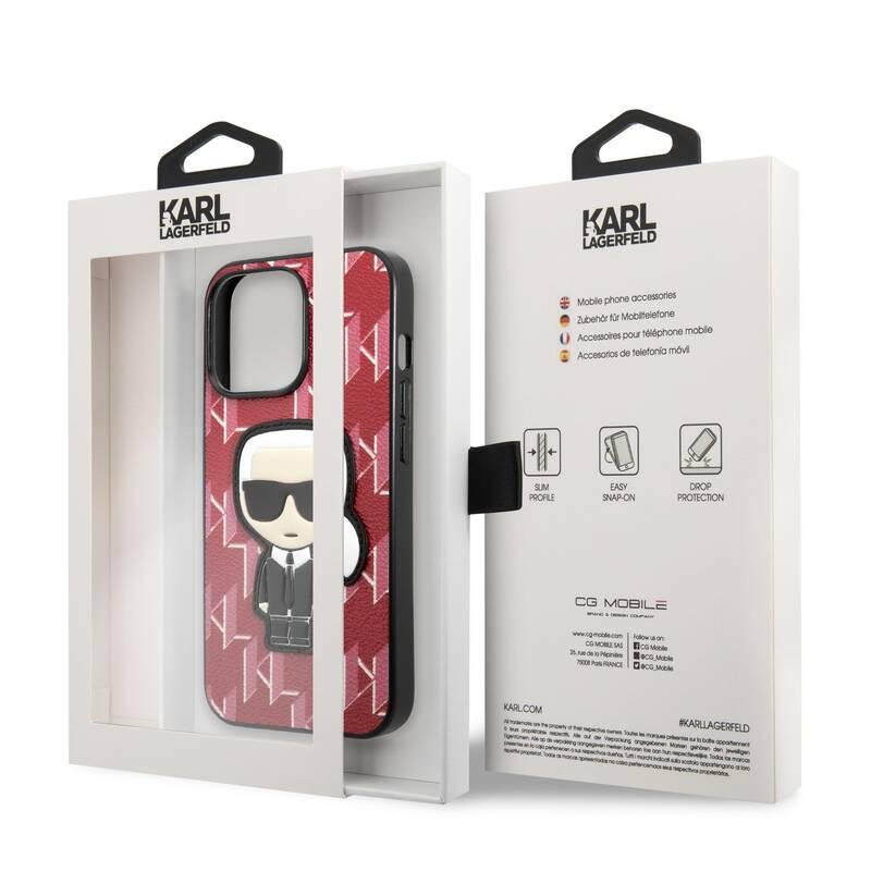 Kryt na mobil Karl Lagerfeld Monogram Ikonik na Apple iPhone 13 Pro červený, Kryt, na, mobil, Karl, Lagerfeld, Monogram, Ikonik, na, Apple, iPhone, 13, Pro, červený