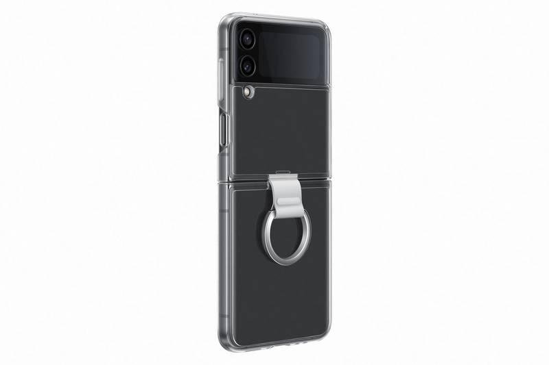 Kryt na mobil Samsung Galaxy Z Flip4 Clear Cover with Ring průhledný