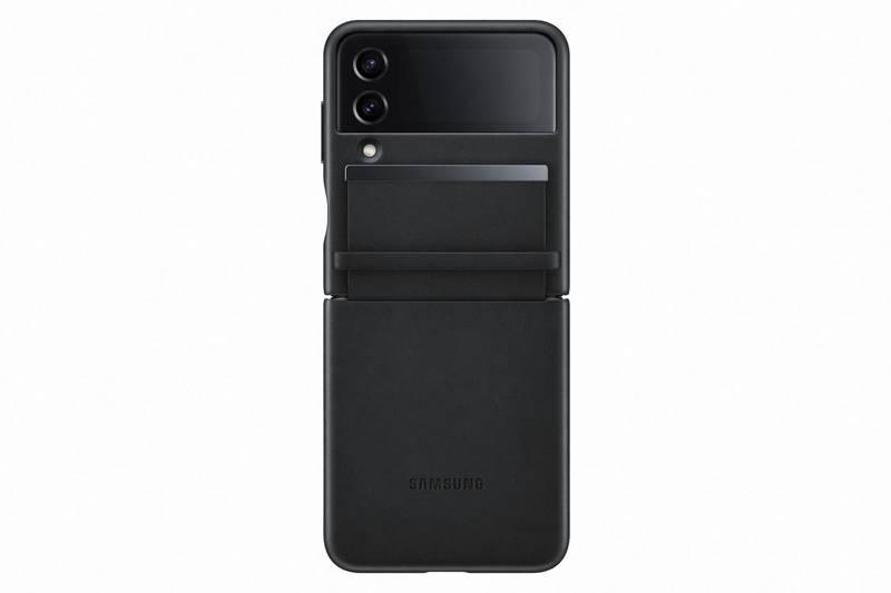 Kryt na mobil Samsung Galaxy Z Flip4 Flap Leather černý