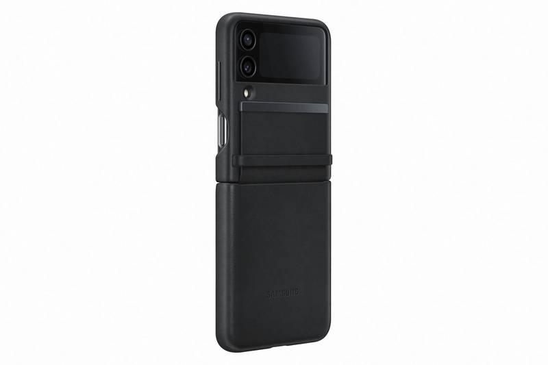 Kryt na mobil Samsung Galaxy Z Flip4 Flap Leather černý