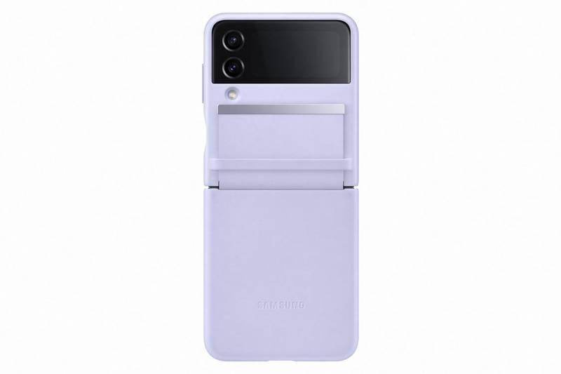 Kryt na mobil Samsung Galaxy Z Flip4 Flap Leather fialový