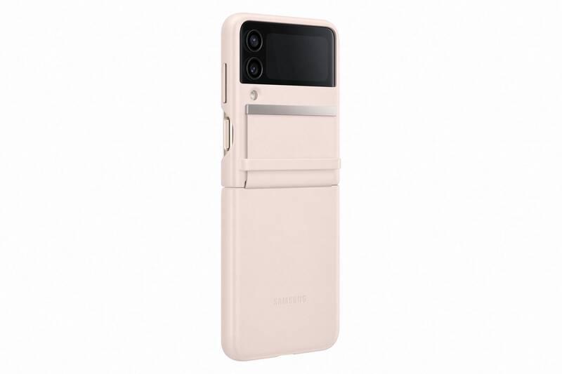 Kryt na mobil Samsung Galaxy Z Flip4 Flap Leather růžový, Kryt, na, mobil, Samsung, Galaxy, Z, Flip4, Flap, Leather, růžový
