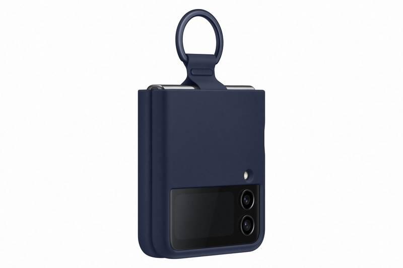 Kryt na mobil Samsung Galaxy Z Flip4 Silicone Cover with ring - navy