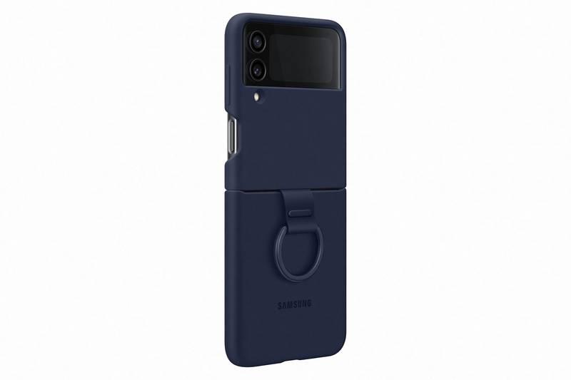 Kryt na mobil Samsung Galaxy Z Flip4 Silicone Cover with ring - navy