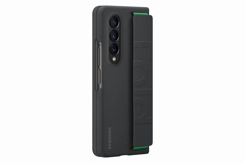 Kryt na mobil Samsung Galaxy Z Fold4 Silicone cover with strap černý