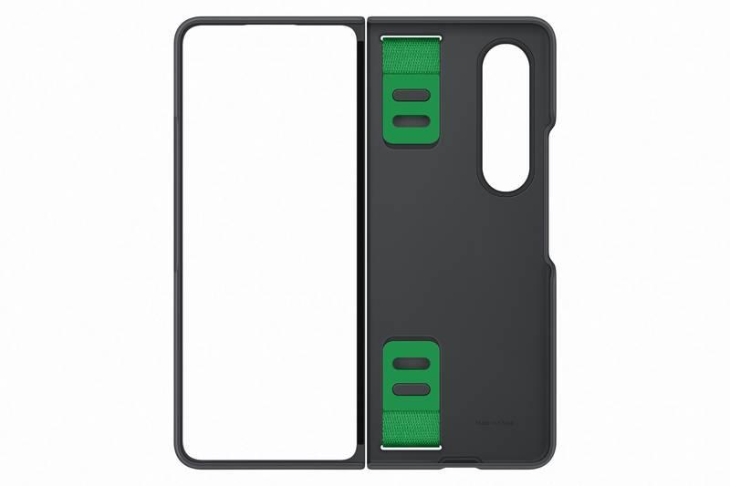 Kryt na mobil Samsung Galaxy Z Fold4 Silicone cover with strap černý, Kryt, na, mobil, Samsung, Galaxy, Z, Fold4, Silicone, cover, with, strap, černý