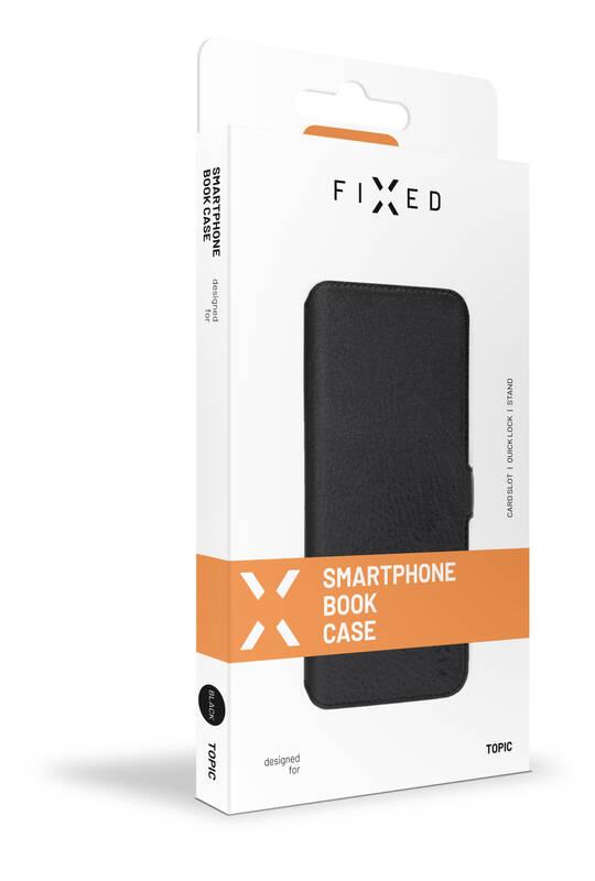 Pouzdro na mobil flipové FIXED Topic na Honor X8 černé