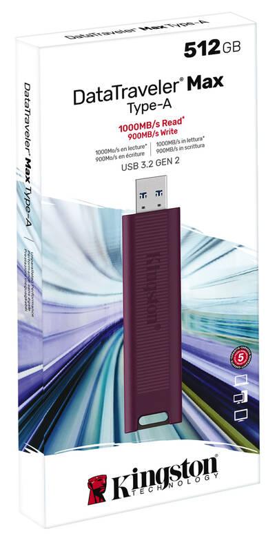 USB Flash Kingston DataTraveler Max 512GB červený