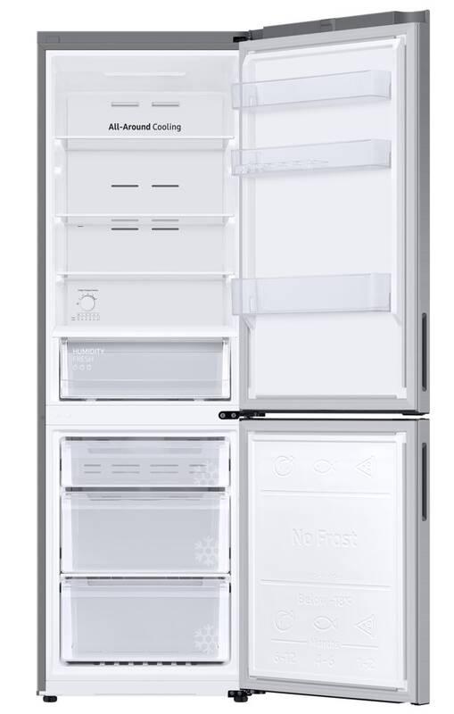 Chladnička s mrazničkou Samsung RB33B610ESA EF stříbrná, Chladnička, s, mrazničkou, Samsung, RB33B610ESA, EF, stříbrná