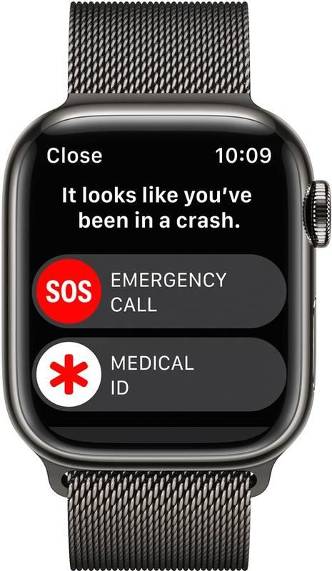 Chytré hodinky Apple Watch Series 8 GPS Cellular 41mm pouzdro z grafitově šedé nerezové oceli - grafitově šedý milánský tah, Chytré, hodinky, Apple, Watch, Series, 8, GPS, Cellular, 41mm, pouzdro, z, grafitově, šedé, nerezové, oceli, grafitově, šedý, milánský, tah