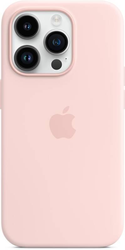 Kryt na mobil Apple Silicone Case s MagSafe pro iPhone 14 Pro - křídově růžový, Kryt, na, mobil, Apple, Silicone, Case, s, MagSafe, pro, iPhone, 14, Pro, křídově, růžový