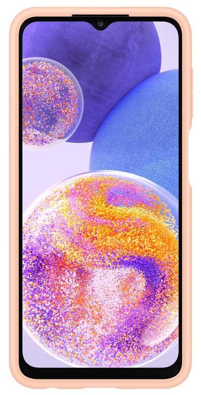 Kryt na mobil Samsung Galaxy A23 5G s kapsou na kartu - peach