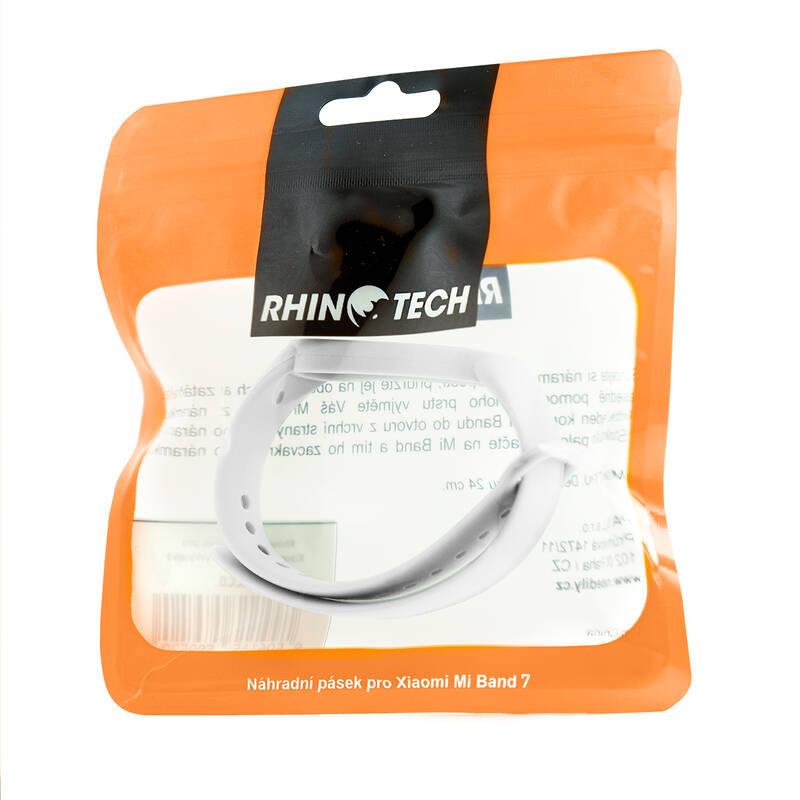 Řemínek RhinoTech na Xiaomi Mi Band 7 bílý
