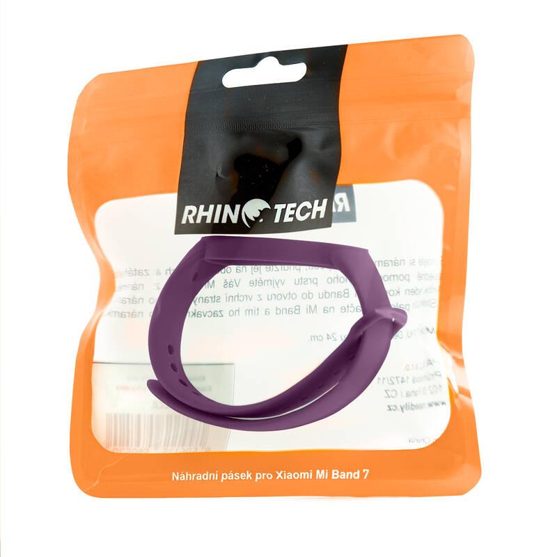 Řemínek RhinoTech na Xiaomi Mi Band 7 fialový