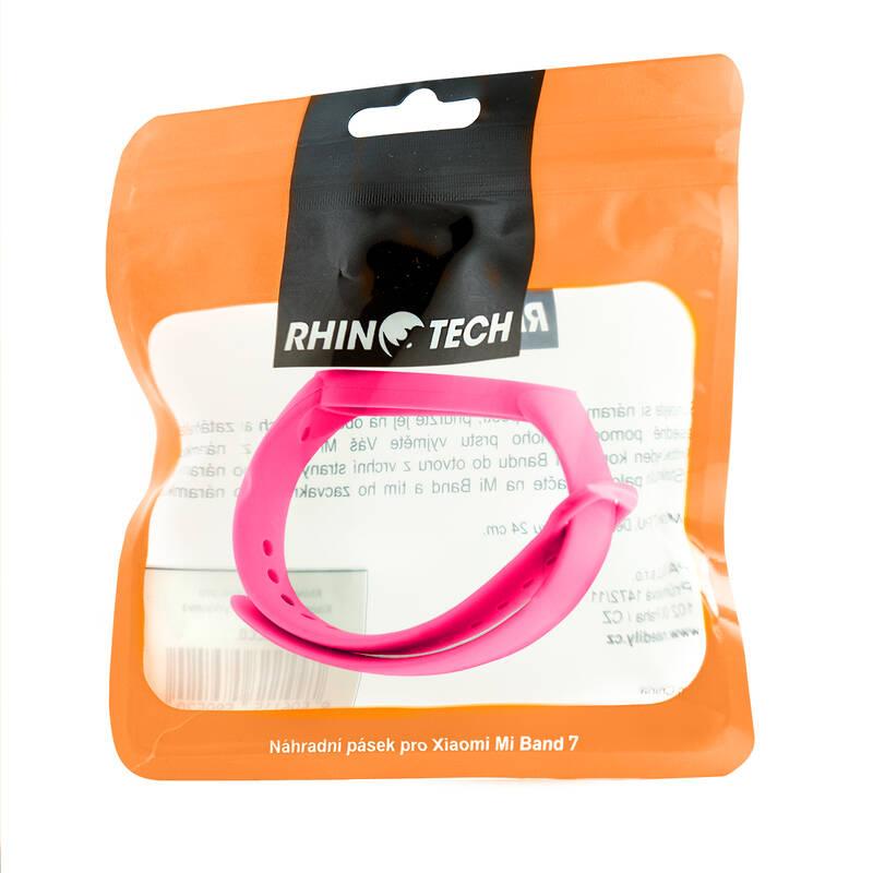 Řemínek RhinoTech na Xiaomi Mi Band 7 růžový