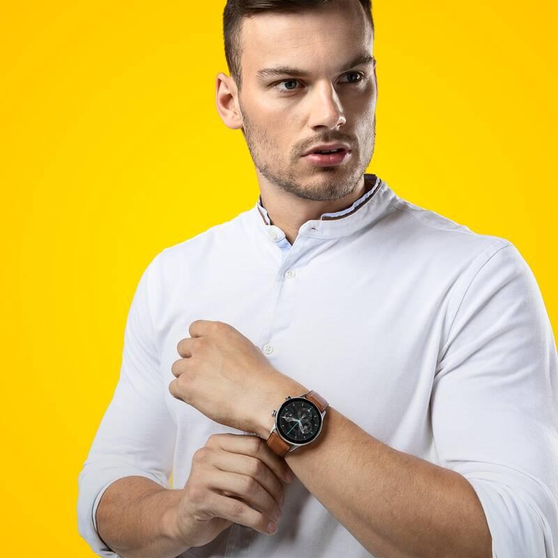 Chytré hodinky Niceboy Watch GTR stříbrná