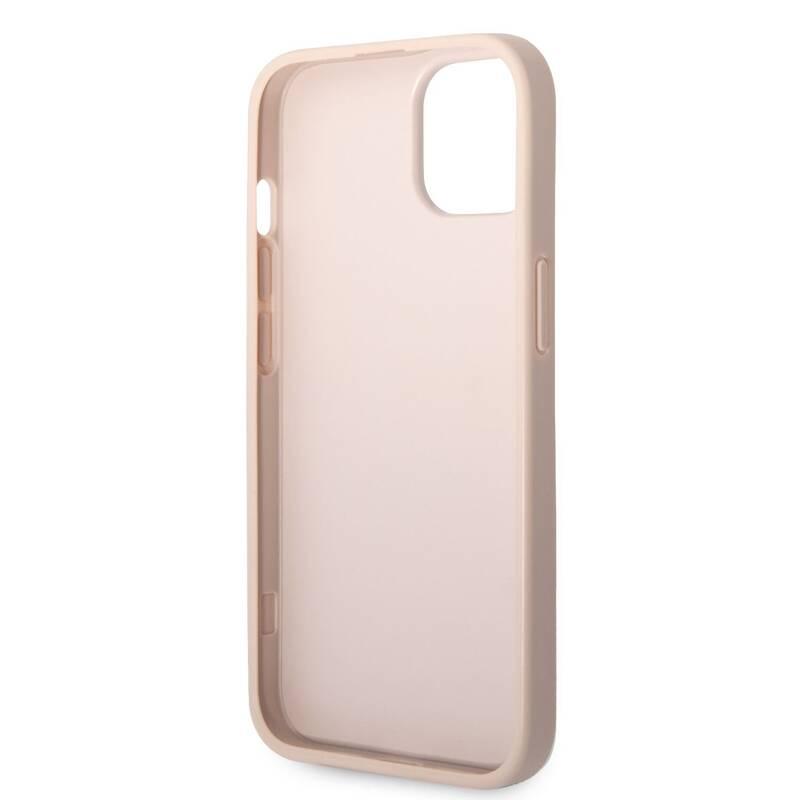 Kryt na mobil Guess 4G Metal Logo na Apple iPhone 14 Plus růžový