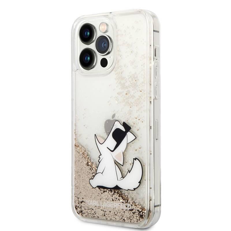 Kryt na mobil Karl Lagerfeld Liquid Glitter Choupette Eat na Apple iPhone 14 Pro Max zlatý, Kryt, na, mobil, Karl, Lagerfeld, Liquid, Glitter, Choupette, Eat, na, Apple, iPhone, 14, Pro, Max, zlatý