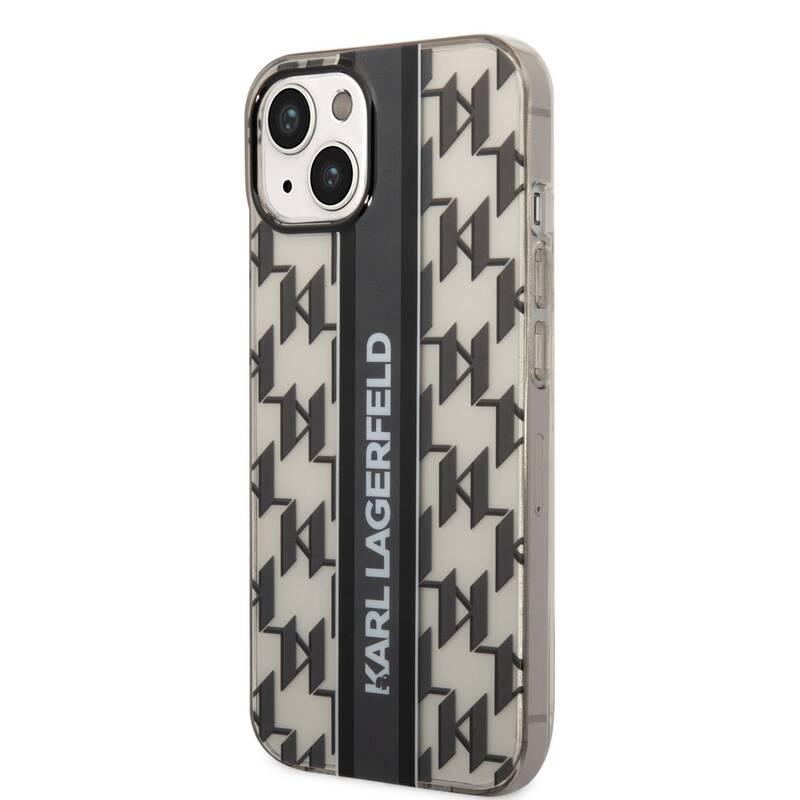 Kryt na mobil Karl Lagerfeld Monogram Vertical Stripe na Apple iPhone 14 černý