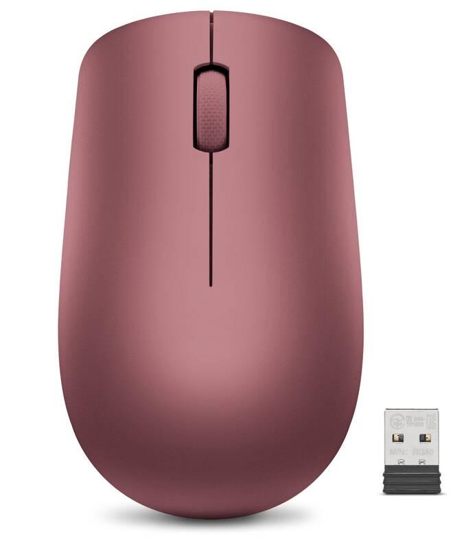 Myš Lenovo 530 Wireless červená, Myš, Lenovo, 530, Wireless, červená