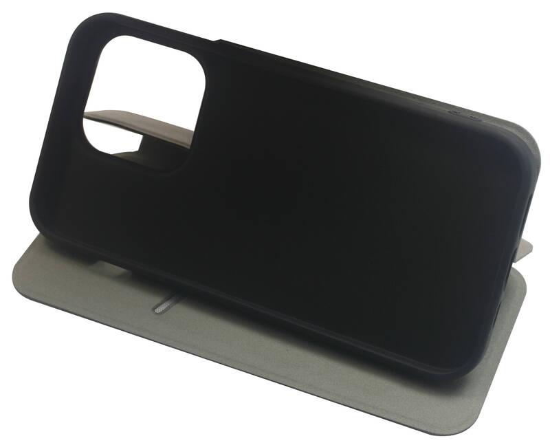 Pouzdro na mobil flipové RhinoTech FLIP Eco Case na Apple iPhone 14 Plus šedé