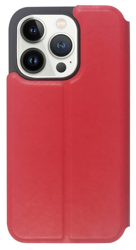 Pouzdro na mobil flipové RhinoTech FLIP Eco Case na Apple iPhone 14 Pro červené