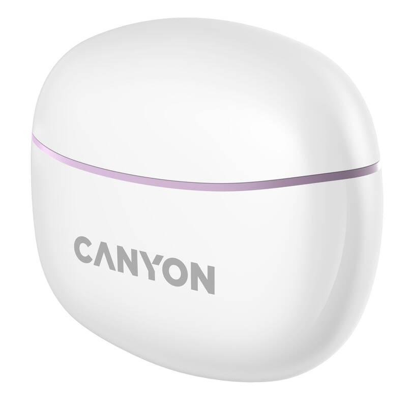 Sluchátka Canyon TWS-5 BT bílá fialová