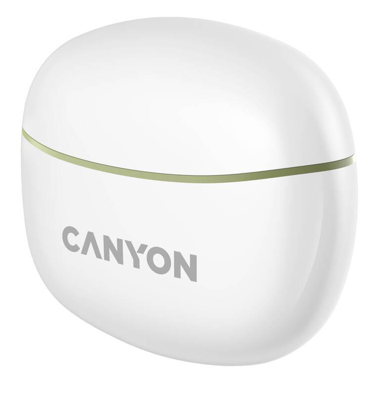 Sluchátka Canyon TWS-5 BT bílá zelená