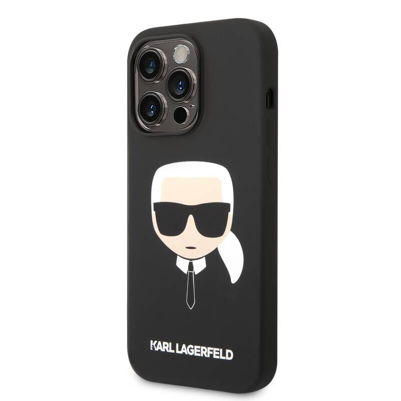 Kryt na mobil Karl Lagerfeld Liquid Silicone Karl Head na Apple iPhone 14 Pro Max černý, Kryt, na, mobil, Karl, Lagerfeld, Liquid, Silicone, Karl, Head, na, Apple, iPhone, 14, Pro, Max, černý