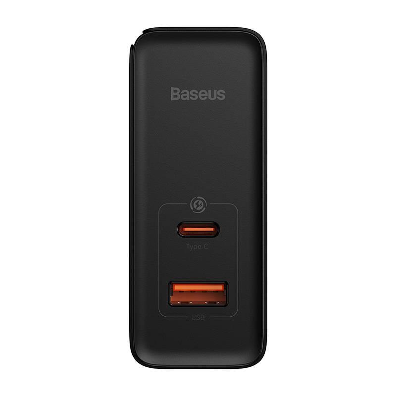 Nabíječka do sítě Baseus GaN5 Pro, USB-C USB-A 100W černá