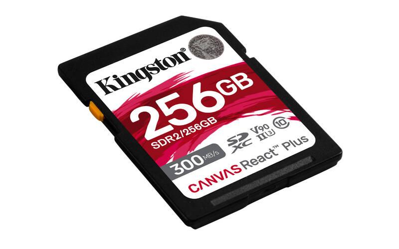 Paměťová karta Kingston Canvas React Plus 256GB SDXC UHS-II