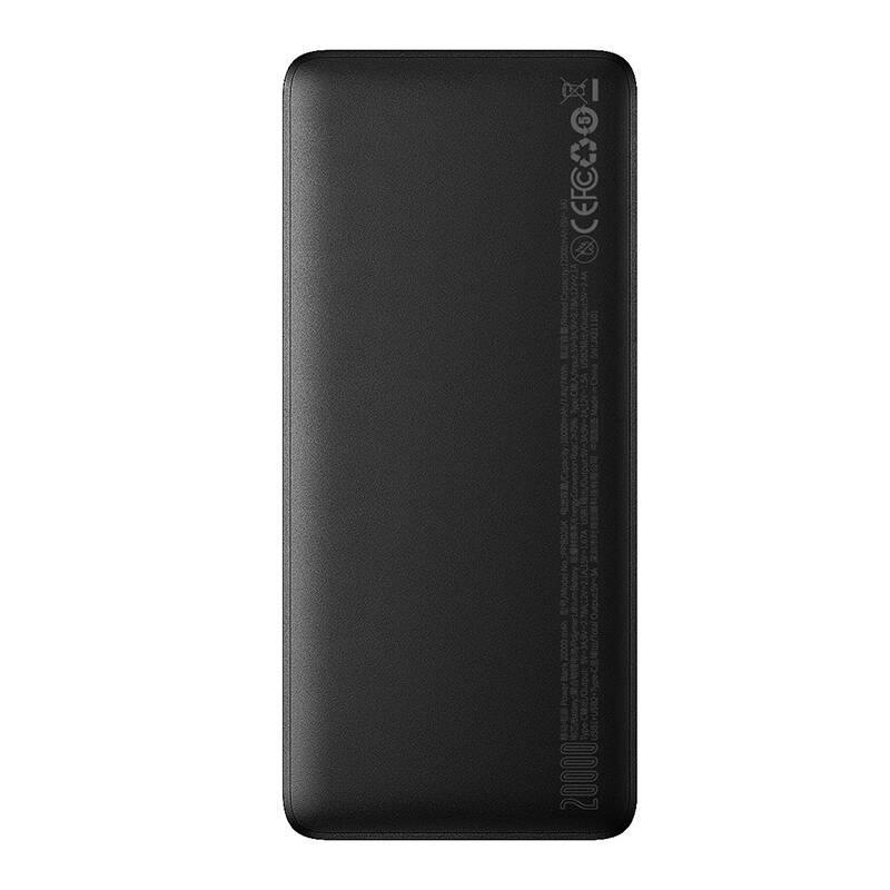 Powerbank Baseus Bipow s digitálním displejem 20000mAh 25W Type-C kabel 60W černá