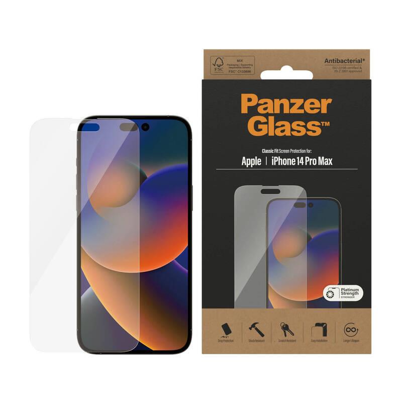 Tvrzené sklo PanzerGlass Classic Fit na Apple iPhone 14 Pro Max, Tvrzené, sklo, PanzerGlass, Classic, Fit, na, Apple, iPhone, 14, Pro, Max