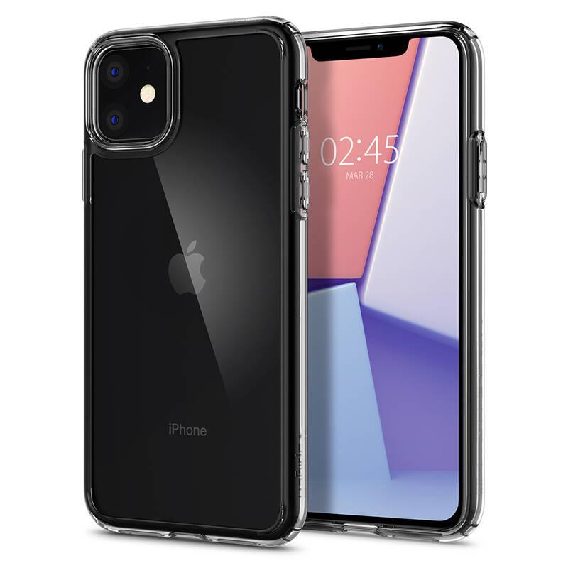 Kryt na mobil Spigen Crystal Hybrid na Apple iPhone 12 12 Pro průhledný