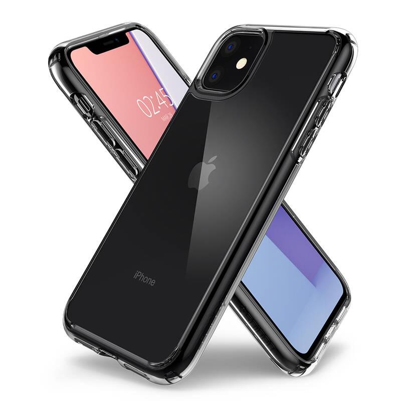 Kryt na mobil Spigen Crystal Hybrid na Apple iPhone 12 12 Pro průhledný